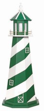 NEW YORK JETS LIGHTHOUSE - NY NJ Football Green & White Working Light AMISH USA