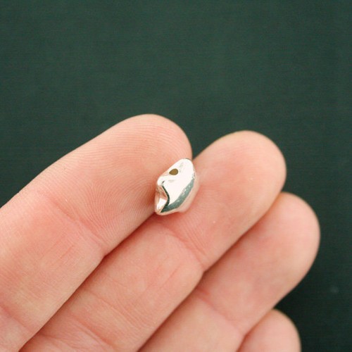12 Star Spacer Beads Silver Tone 2 Sided 10mm - SC7542 - Picture 2 of 2