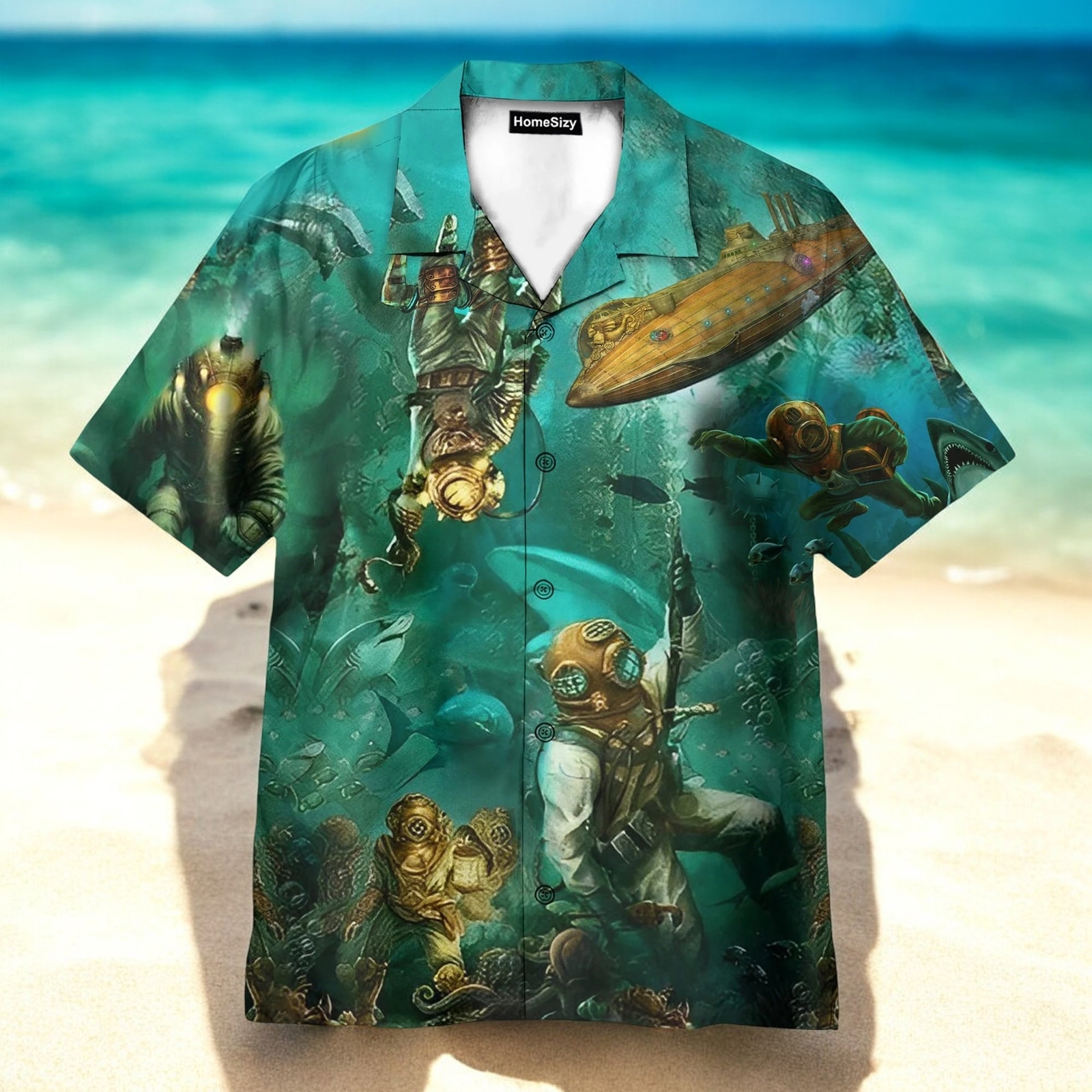Unleash Your Inner Adventurer with the Amazing Fearless Scuba Diving Hawaiian Shirt