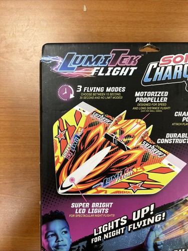 LumiTek Flight Fire Hawk Sonic Chargers Motorized Propeller Flying Airplane - Picture 7 of 11