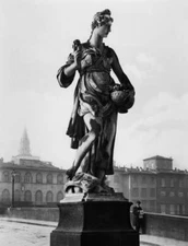 Tuscany Florence Spring Statue By Pietro Francavilla 1900-10 OLD PHOTO