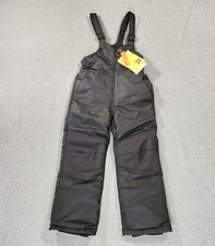 New All in Motion Kids Snow Bibs Size XS Black Adjustable Strap Water Resistant
