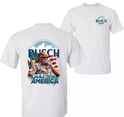 Gulf Of America Beer Tee Vintage Trump T-Shirt Gulf Of America Beer Busch Light