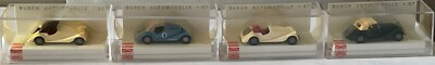 Morgan Plus 8 ''Rallye'' & 3 weitere Plus8s. Busch HO Scale 1/87 - MINT & BOXED