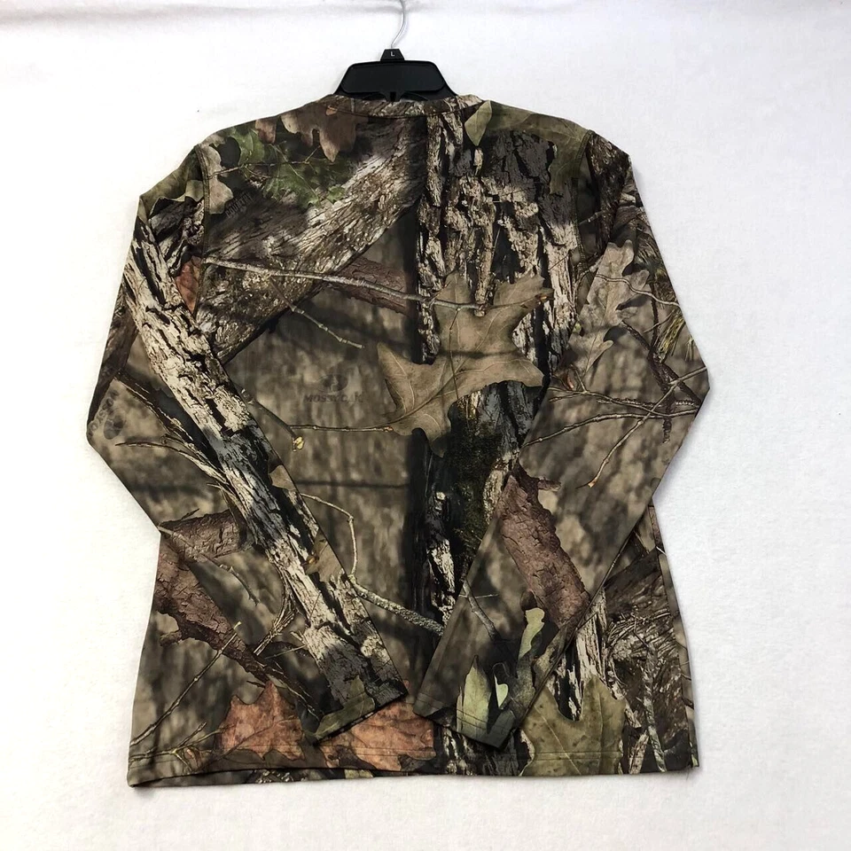 MOSSY OAK Men Long Sleeve Realtree Camo Hunting Pullover Shirt Sz L NWT - Image 4 of 4