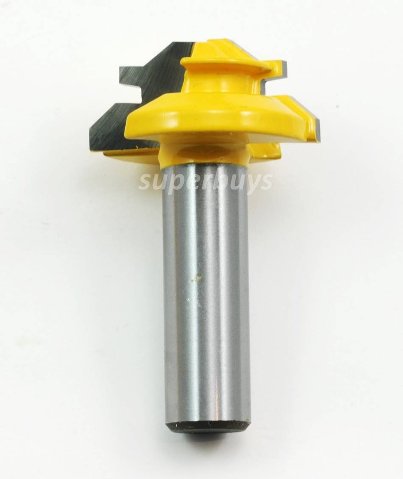 45Degree Mitre Miter Parallel Lock Corner Joint Router Cutter Drill Bit ...