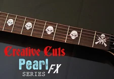 Iron Maiden Army MOP Fretboard Markers Vinyl Inlay Set Decals for BASS & GUITAR