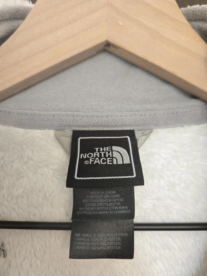 Casaco feminino The North Face L pele sintética branco zíper completo - Imagem 3 de 4