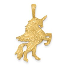 14K Yellow Gold Unicorn Pendant C1146
