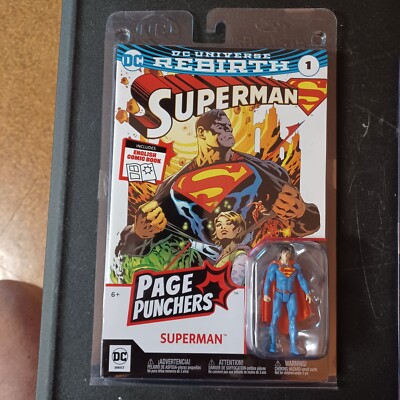 Page Punchers Superman DC Direct New In Blister Comic Book With 3in Figure