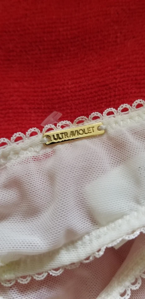 Sexy Lace Garter And Panty 2-piece Set in Ivory for Bride - Image 3 of 4