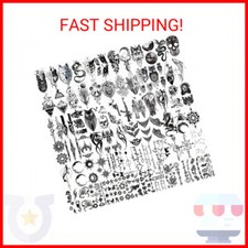 Hotoyannia 72 Sheets Tiny Temporary Tattoos Stickers, Fake Tattoos That Look Rea