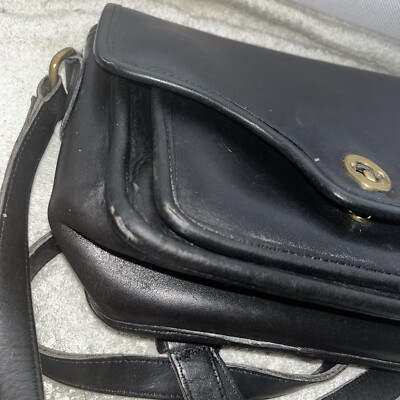 Coach Vintage - Kent Crossbody Bag 9916, Black, Made in the USA