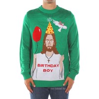 Tipsy Elves Mens Happy Birthday Jesus Ugly Christmas X-mas Holiday Sweater M Tipsy Elves Mens Happy Birthday Jesus Ugly Christmas X-mas Holiday Sweater M