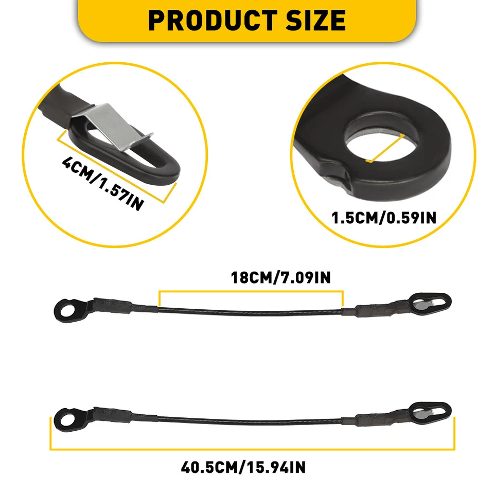 Juego de cables de puerta trasera para 99-06 Chevrolet Silverado 1500 Silverado 2500 HD 3500 HD Foto 3 de 4