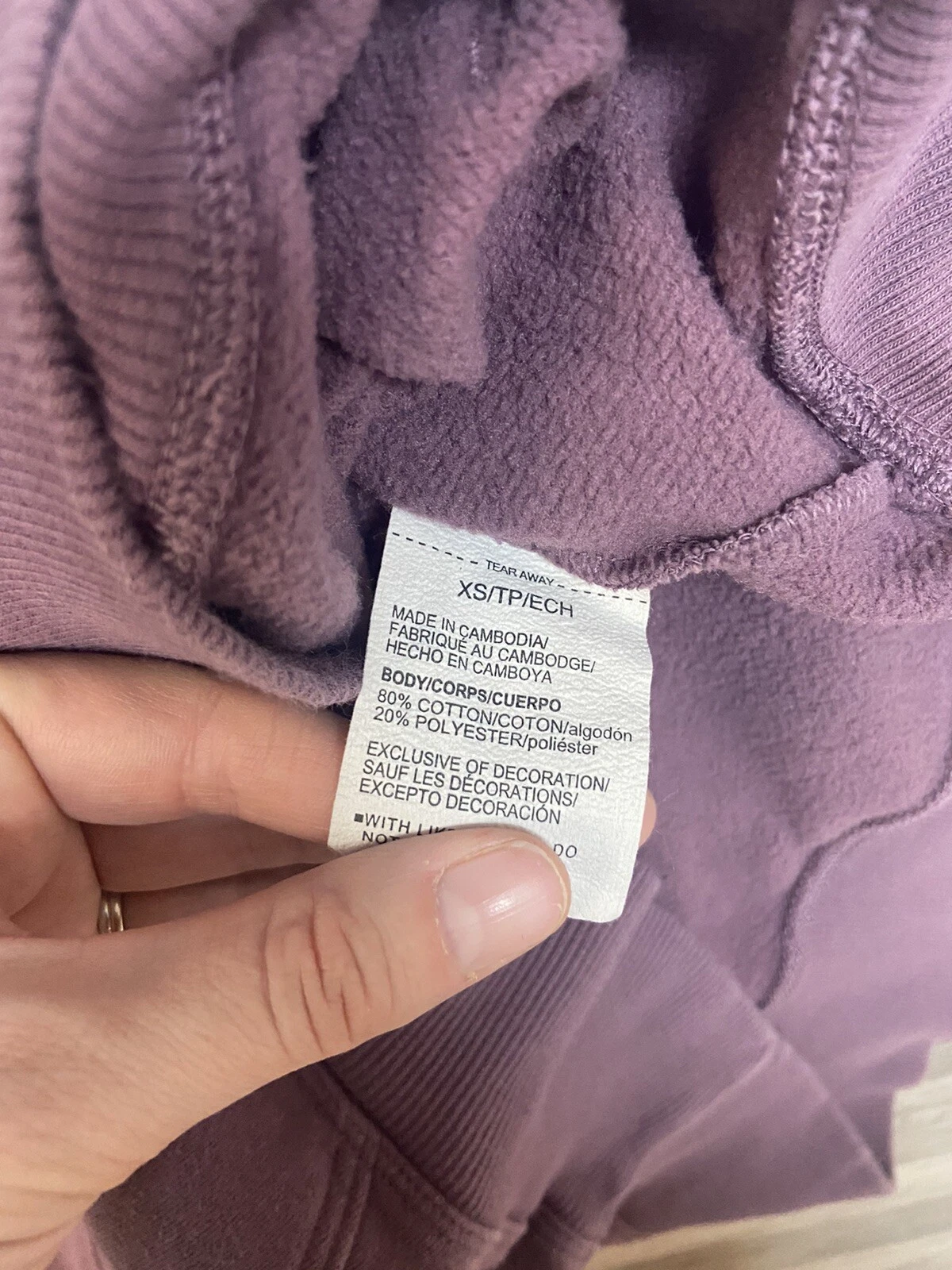 VETEMENTS Felpa con cappuccio donna UNDER ARMOUR taglia XS marrone pullover con cappuccio casual top