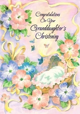 Congratulations GRANDDAUGHTER'S CHRISTENING Card by Designer Greetings +✉
