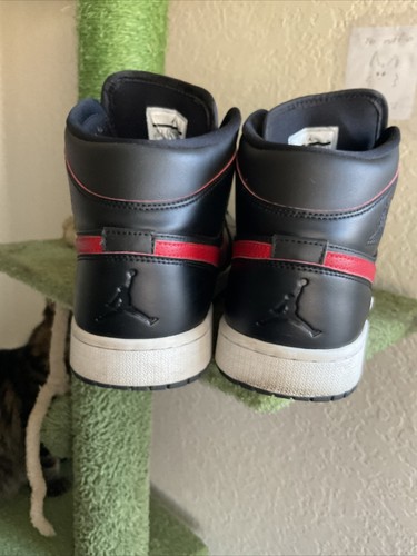Nike Air Jordan 1 Retro Phat Mid Black Red Bred Sneakers Men’s Shoes Size 10.5 - Picture 3 of 14