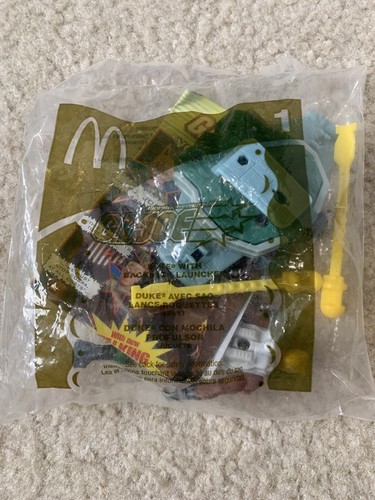 McDonalds 2004 Happy Meal Toy G.I. Joe Duke With Backpack Launcher #1 & #8 Lot - Picture 2 of 8