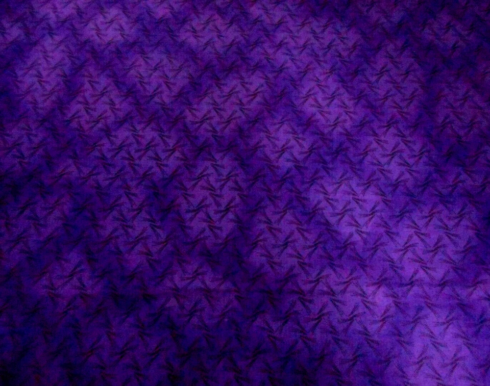 Quilt Fabric 1 1/8 Yard SALE Sm Black Swirls Dk Mottled PURPLE Premium Cotton #C - Image 2 of 2