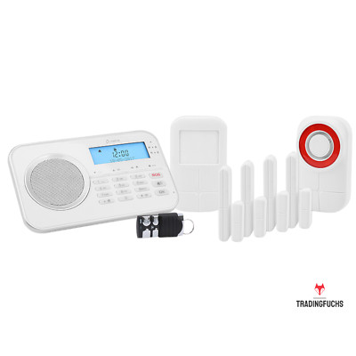 Alarmanlage OLYMPIA Protect 9878 Haus GSM Funk Alarmsystem & Außensierene Set