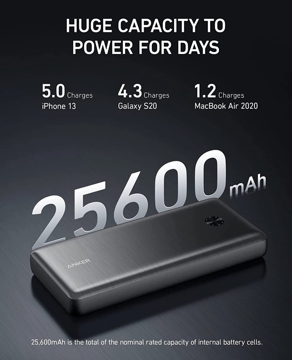 Anker PowerCore Ⅲ Elite 26K 87W A1291 ANKER CHARGE FAST POWER CORE III ELITE 26K 87W with