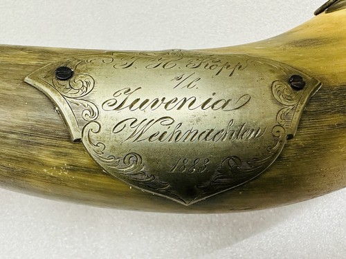 Antiguo Reloj Suizo JUVENIA NAVIDAD Regalo a J. H. Kopp 1883 - Cuerno con Etiqueta Esterlina - Imagen 6 de 14