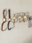 Vintage Ladies Wristwatches Lot of 6 Fossil, Timex X3, Lorus, Carriage