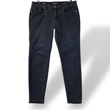 Vigoss Marley Super Skinny Jeans Womens Sz 28x29 Black Mid-Rise Stretch Denim