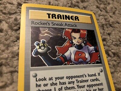 ROCKET'S SNEAK ATTACK TRAINER TEAM ROCKET 1ST EDITION ROCKET'S SNEAK ATTACK TRAINER TEAM ROCKET 1ST EDITION