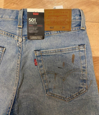 Levis 501 SHORTS LEVI STRAUSS Jeansshorts Hemmed W 28