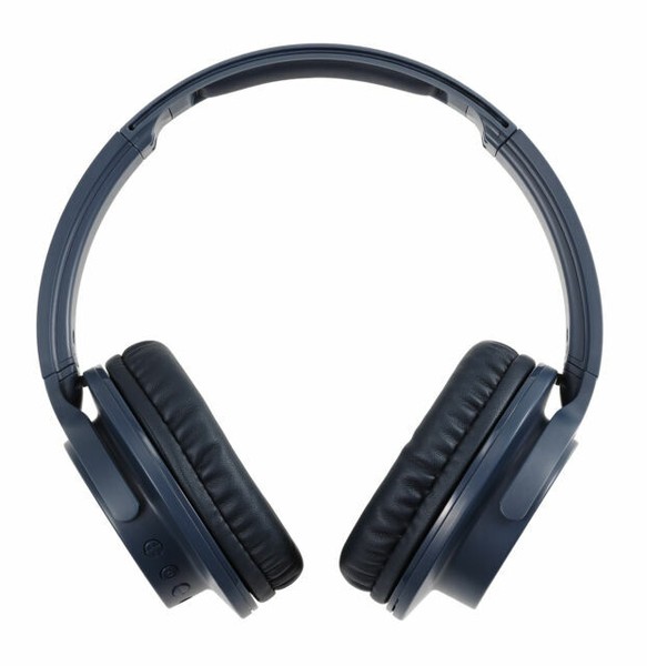 AudioTechnica ATHANC500BT Wireless Headband Headset Blue for sale