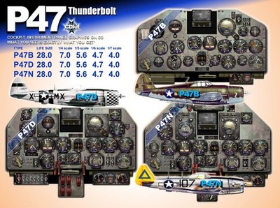 P47BDN THUNDERBOLT COCKPIT instrument panel CDkit