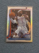 2025-26 Topps Chrome OKC Thunder Luguentz Dort Rainbow Chrome