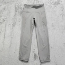 Old Navy Active Leggings Womens XS Gray Go-Dry Elevate High Rise Pockets Workout