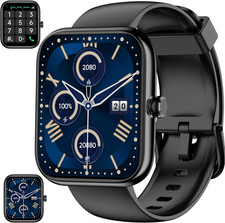 Smart Watch for Men Women with Alexa Built-In, 1.83" HD Full Touch, Bluetooth Ca