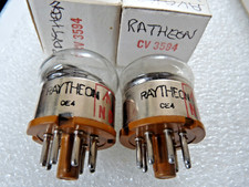 PAIR WE Raytheon 717A CV3594 VT-269 NOS Tube  MP  Amplitrex Tested GM% 100 & 100