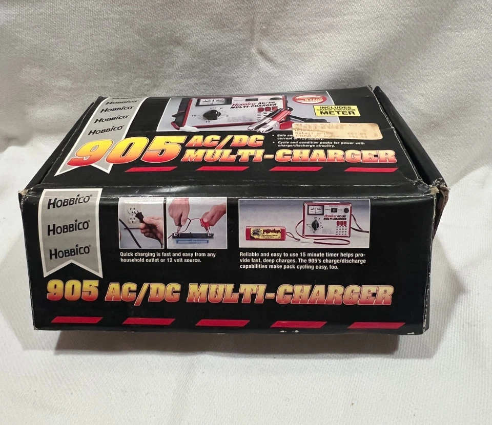 Hobbico Series AC/ DC Auto Charger 905 Discharge Meter Amp Fuse Battery Inc. - Image 3 of 4