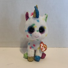 TY Beanie Boos Harmonie The Unicorn Glitter Eyes 6” Stuffed Toy