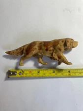 Plastic English Setter Dog Figure Figurine 4 inch