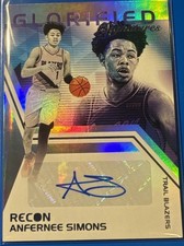 2020-21 Panini Recon Anfernee Simons Glorified Signatures Auto #GS-AFS Blazers