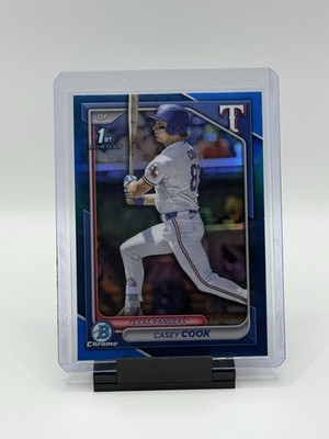 2024 Bowman Draft - Chrome Casey Cook #BDC-66 Blue Refractor /150 (RC)