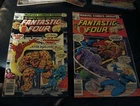 FANTASTIC FOUR # 185 214 comic book Lot Of 2 Vtg 1977 MARVEL comics