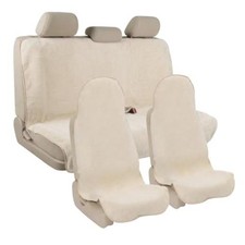 Waterproof Car Seat Covers Interior Sets Universal Fits Car Full Set Beige