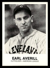 Earl Averill 1977-84 Galasso Glossy Greats Card #202 Cleveland Indians