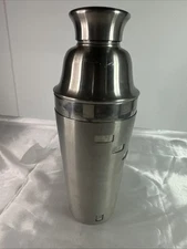 OGGI Stainless Steel Cocktail Martini Dial A Drink Shaker w/Strainer 9-1/2"