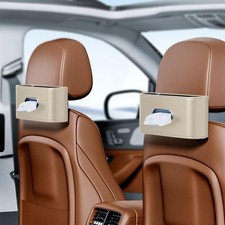 Car Tissue Holder 2 Pack , Large Tissue Box Cover Keep Tidy, Premium PU Leat...