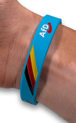 Armband  mit AfD Logo aus  Silikon