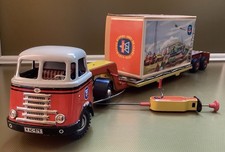 ARNOLD DAF Sattelzug + OVP + Tieflader Western Germany 50er J. Blechspielzeug