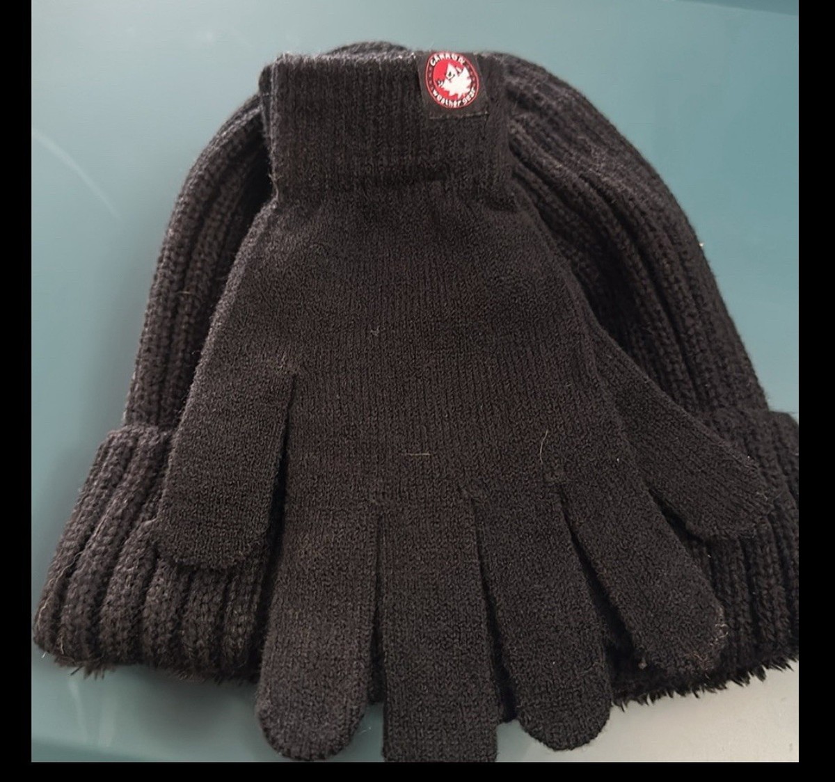 Canada Weather Gear Hat & Mittens 2 piece set Glove O/S Canada Weather Gear Men main image 2